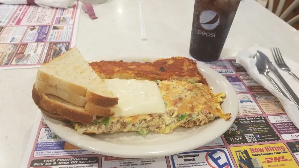 Super Omelette with Sourdough Toast and Cheese